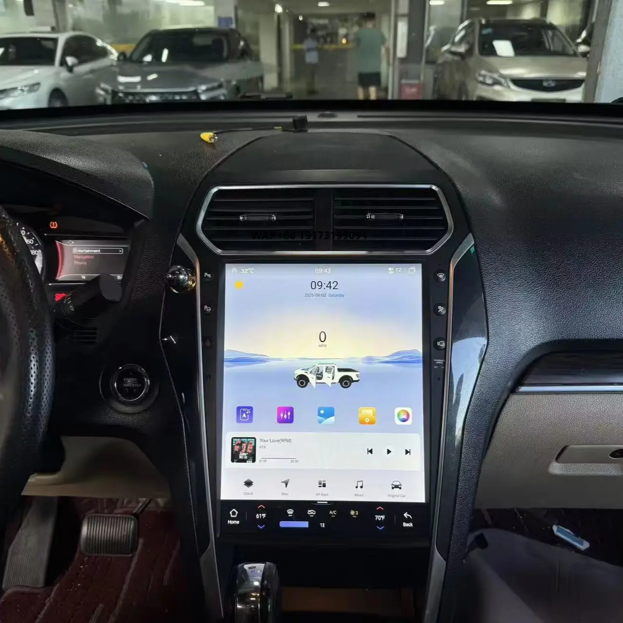 

13.8" Car for Player Android Touch Screen Built-in Navigation with DSP Mirror Link CarPlay 1 Year Warranty for Explorer