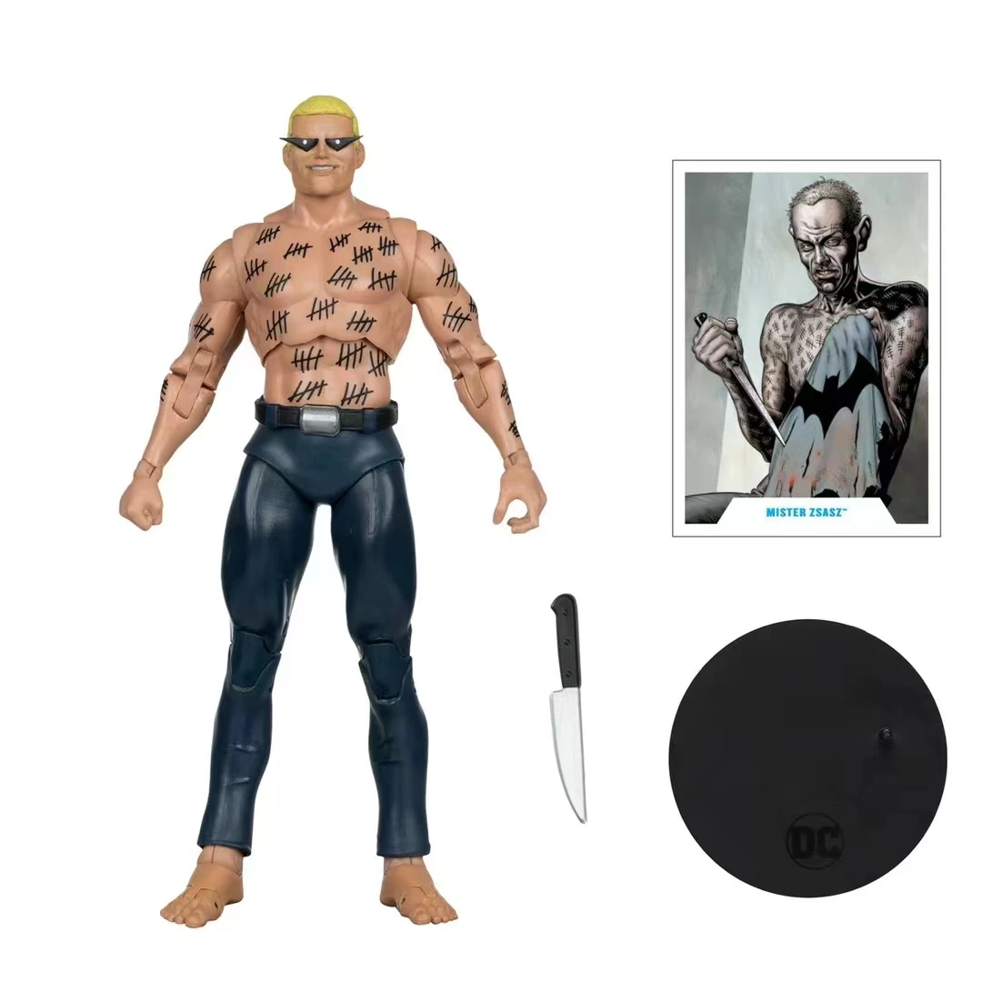 Mcfarlane Dc Multiverse Mister Zsasz boneka tokoh aksi 7 inci Model koleksi patung aksi hadiah mainan