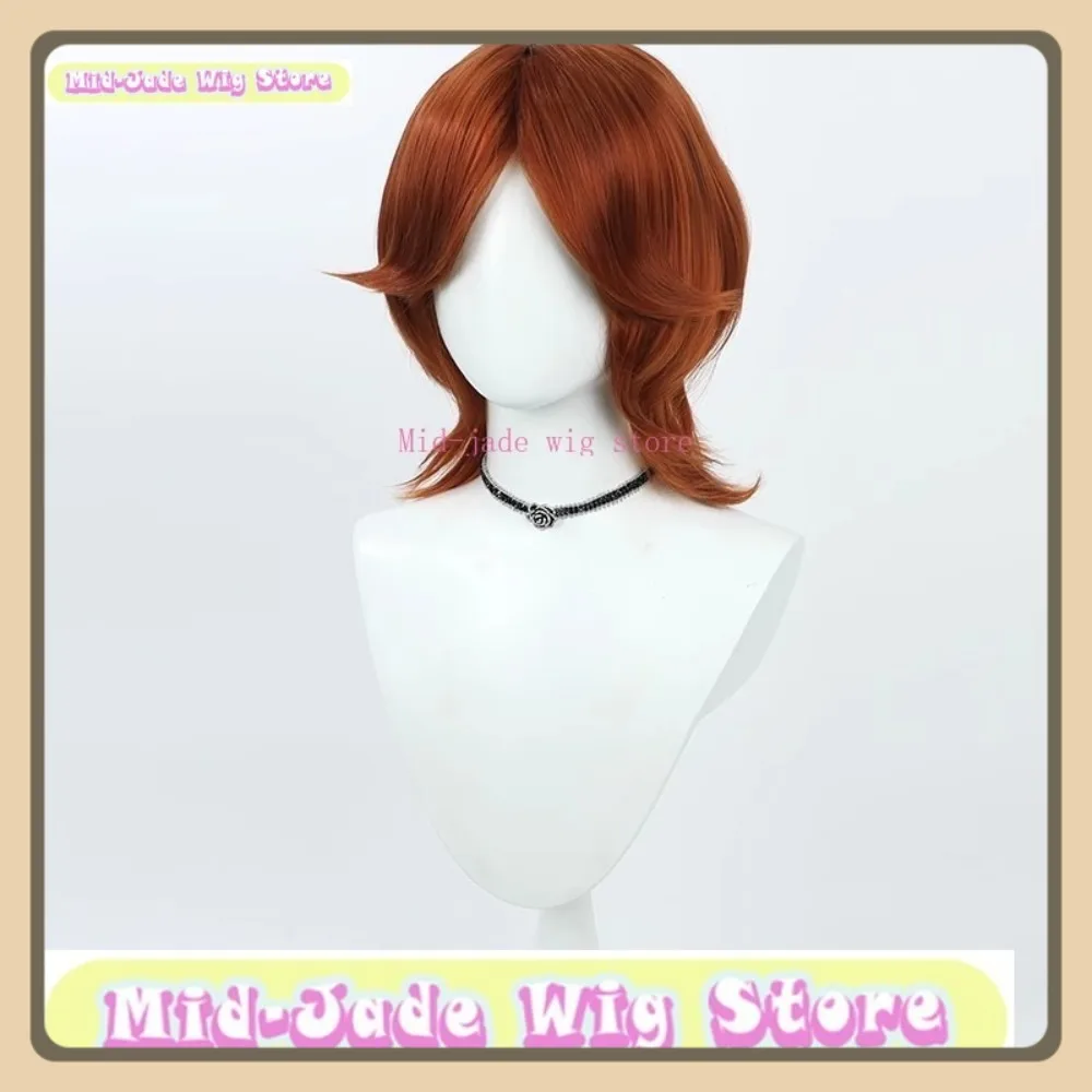 منتصف اليشم شعر مستعار مخزن الهوية الخامس البهلوانية مايك مورتون شعر مستعار تأثيري أنيمي لعبة لعب الأدوار هالوين شعر مستعار اصطناعي #4