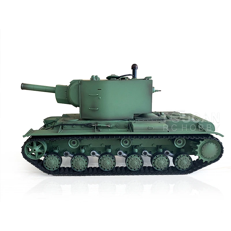 RTR HENG LONG 1/16 Scale Plastic RC Tank TK7.0 Soviet KV-2 Heavy Gigant 3949 360° Turret Speaker Smoking Unit RC Toy TH19748