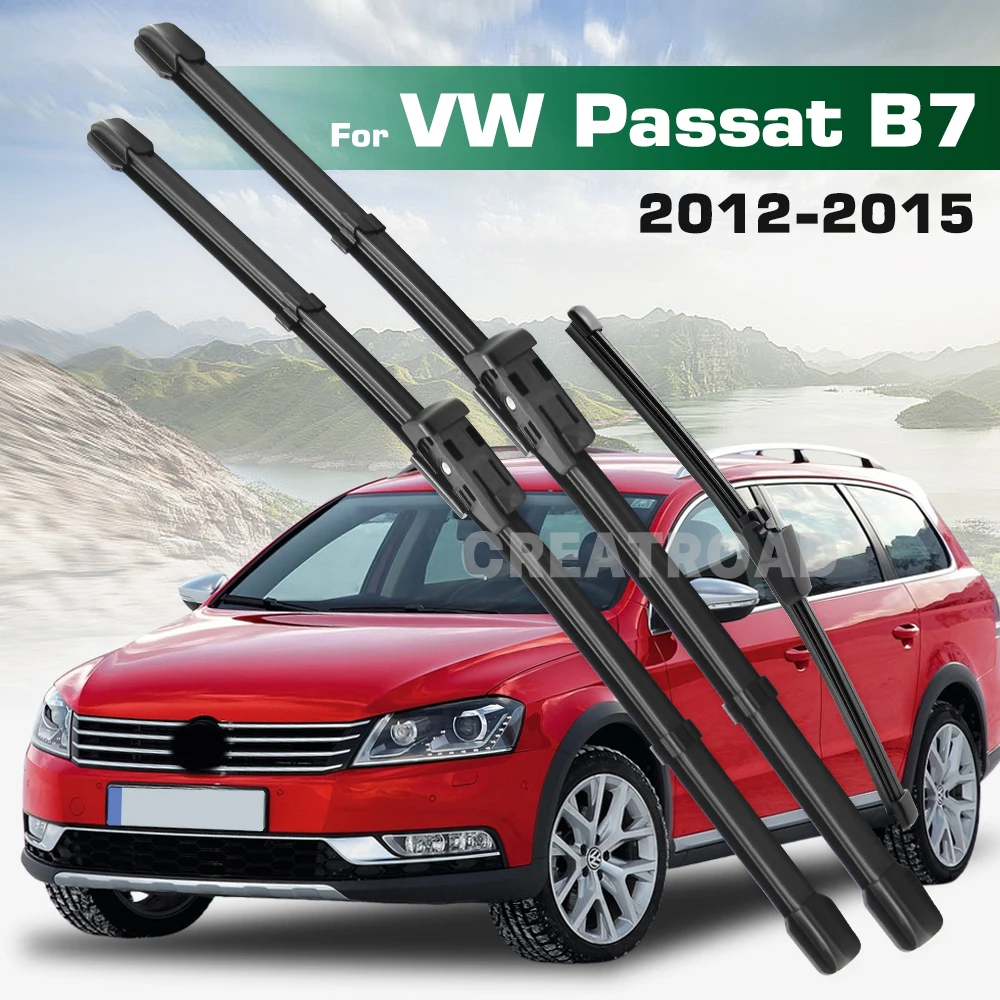 

Комплект стеклоочистителей GREATROAD для Volkswagen VW Passat B7 2012-2015, передние и задние щетки стеклоочистителя, щетка для лобового стекла