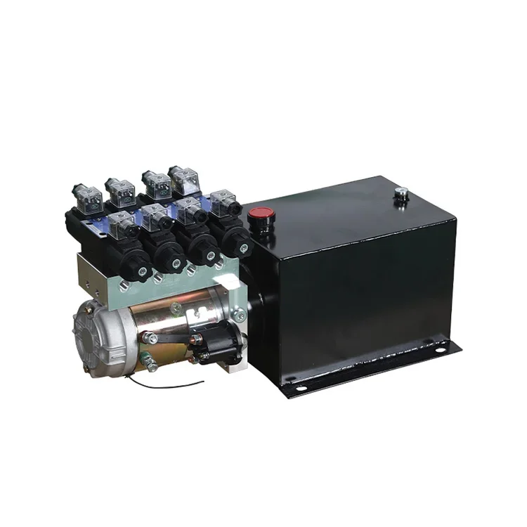 2.2KW220V Four-way Two-way Solenoid Valve 12L Square Horizontal Hydraulic Power Unit