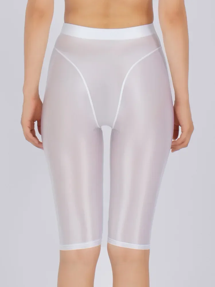 

Сексуальные девушки Горячие шорты Масляные глянцевые блестящие эластичные полупрозрачные повседневные узкие шорты для йоги больших размеров Яркие цвета Брюки пять четвертей