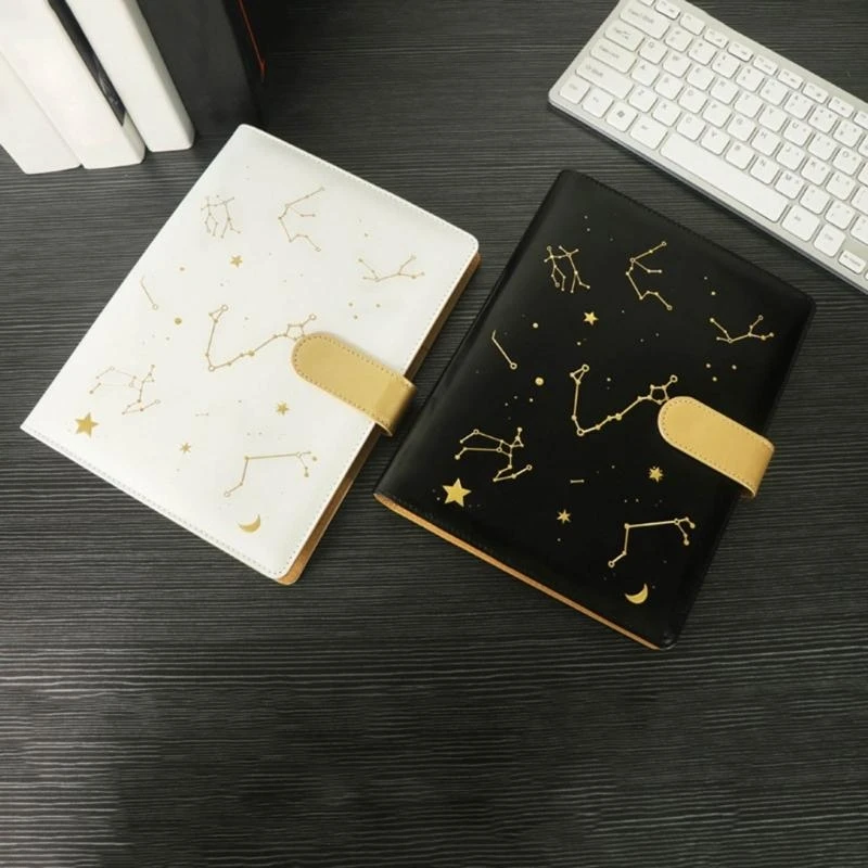 97QB Stationery Notebook Lose Leaf Notebook Business Notebook Constellations Journal