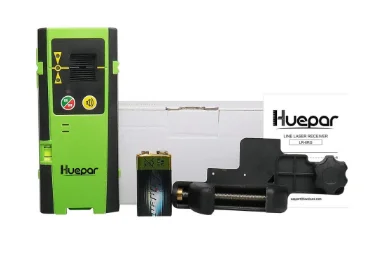 Huepar ricevitore Laser LCD digitale modalità esterna rilevatore Laser pulsazione rileva raggio rosso e verde linea trasversale livello Laser con