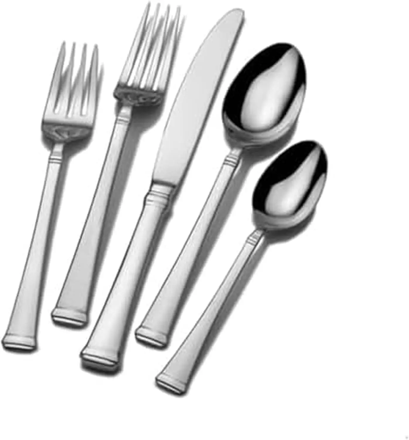 

Elegant 20-Piece Stainless Steel Flatware Set for 4, Dishwasher Safe
