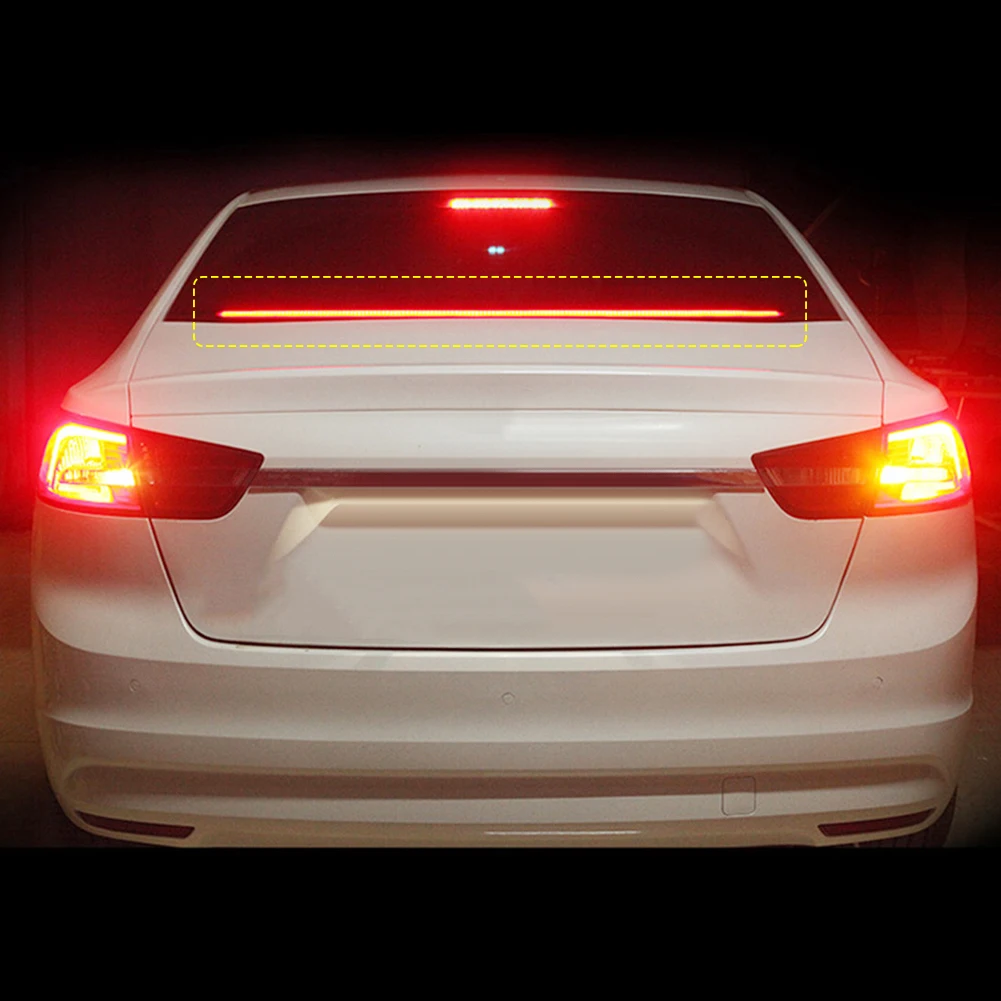 90cm Auto High Mount Brake Stop Lights Car Styling Accessories Additional Brake Lamp Warning Turn Signal LED Strips Waterproof - view 2