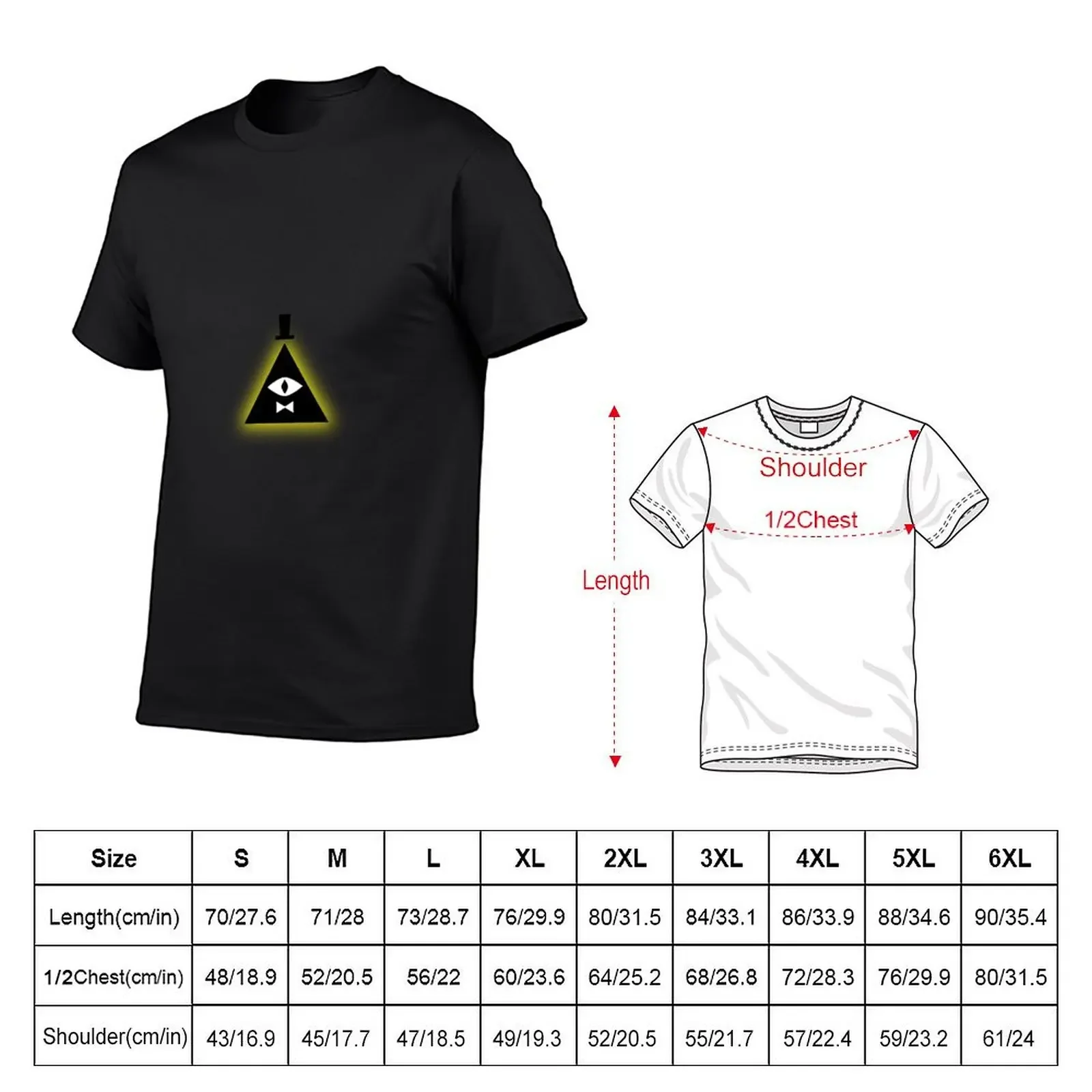 Bill Cipher Simplistic T-Shirt shirts graphic tee shirts graphic tees vintage anime shirt summer clothes shirts men