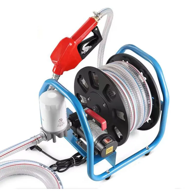 380W Electric Oil Pump Diesel 12V24V220V Volt Oil Tanker Vehicle Small Oil Pump Equipment Portable Oil Pump 50L/m