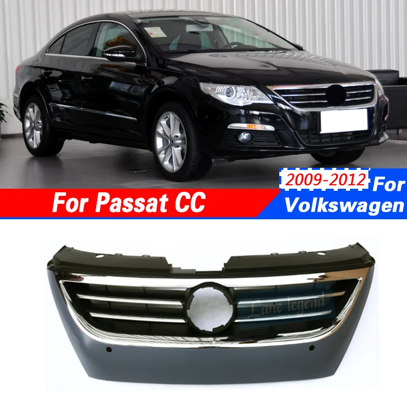 

Front Bumper Upper Grille For VW Volkswagen Passat CC 2009 2010 2011 2012 Front Grille Ventilation Net Medium net