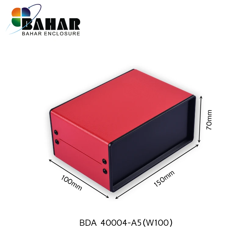 Efficient Bahar Enclosure Iron Desk Top Shell with flat Cover Model BDA 40004 Control Iron Metal Enclosure Power Supply  Box