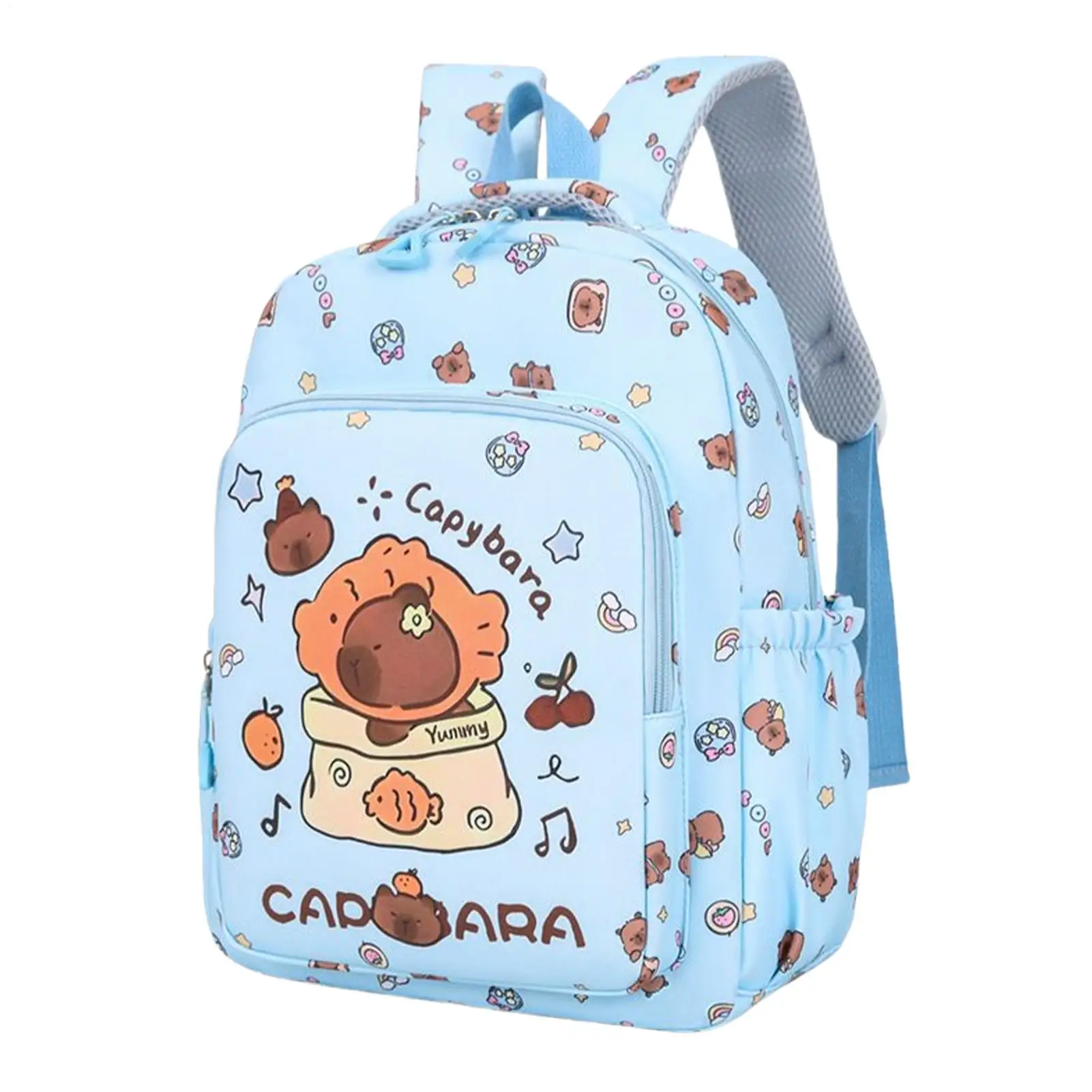حقيبة ظهر مدرسية من كابيبارا، مقلمة جمالية لطيفة، مجموعة حقيبة غداء جمالية للكبار، وجبة خفيفة للطلاب في سن المراهقة المتوسطة