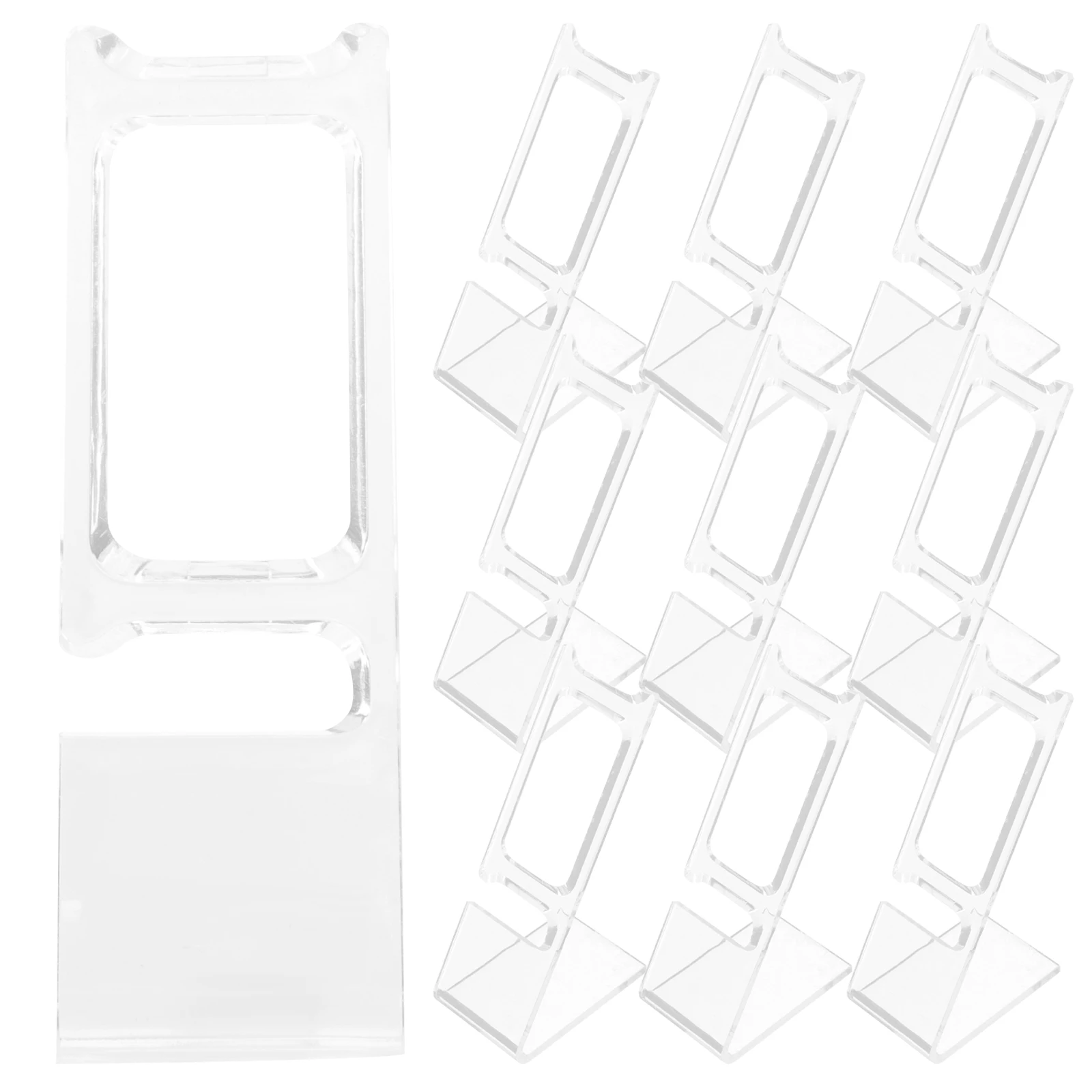 

10 Pcs Transparent Watch Display Stand Jewelry Bracelet Holders Acrylic Men Women