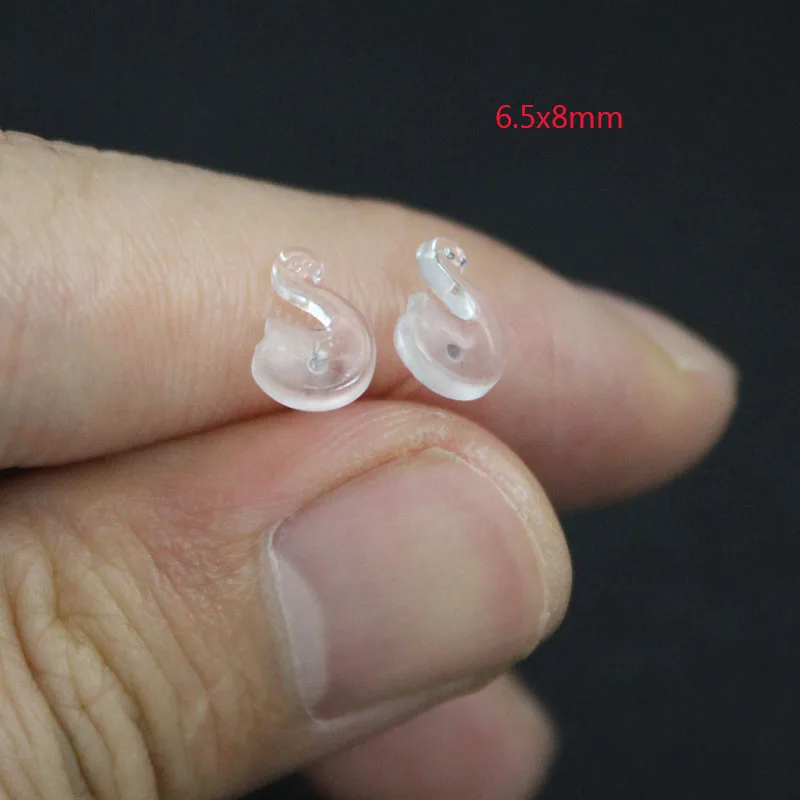 30PCS Hypoallergenic Silicone Stud Earrings Posts Pins with Earrings Back Stopper Earrings Findings DIY Jewelry Making