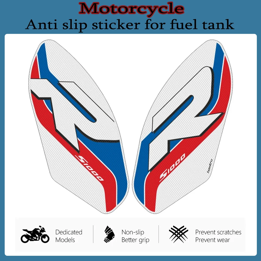 

Motorcycle Side Tank Pad Protection Knee Grip Traction For BMW Motorrad S1000R 2014-2020 Fuel tank side sticker