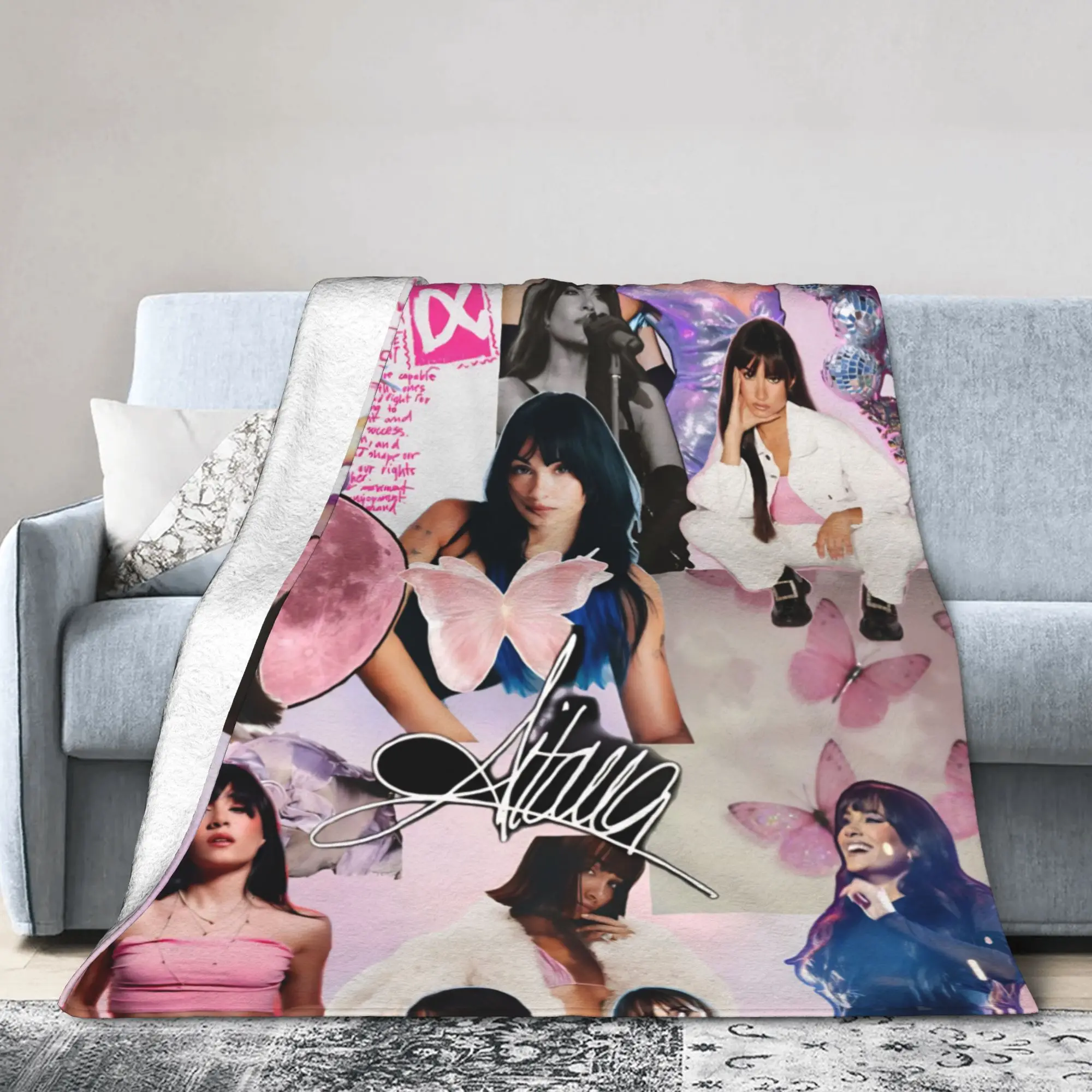 بطانية Aitanaed Singer Alpha Album Merch بطانية رمي مريحة فائقة النعومة للسرير 50 × 60 بوصة مفرش سرير متعدد المقاسات #3