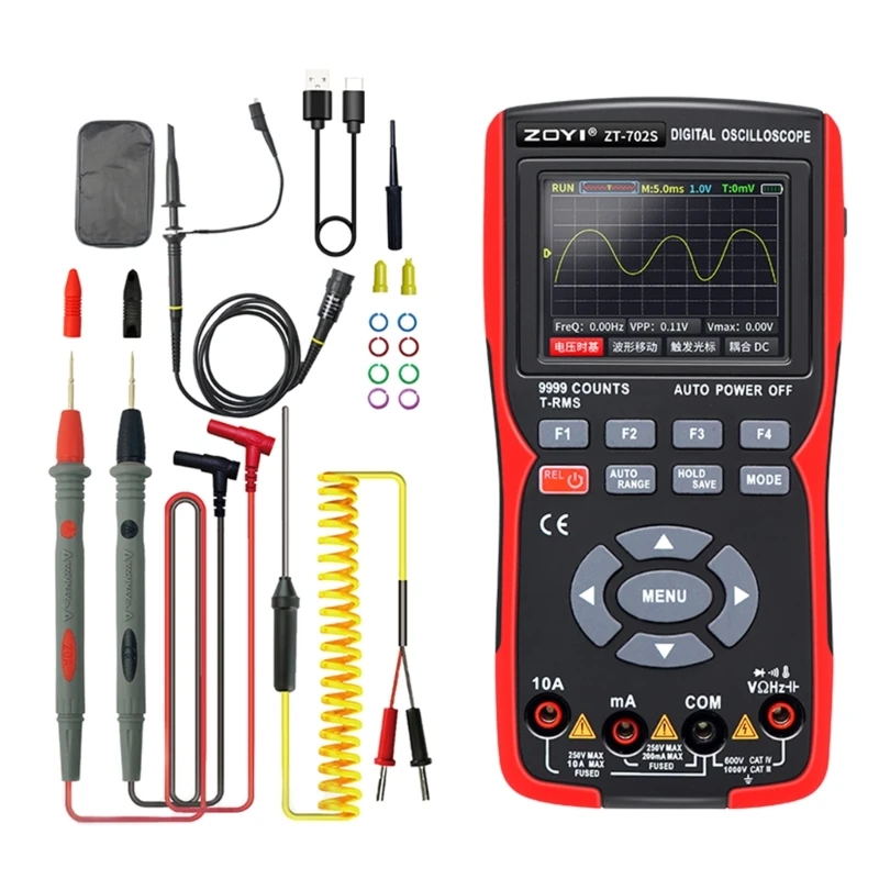 Advanced Handheld Oscilloscope Multimeter for Electronic Engineering and Research