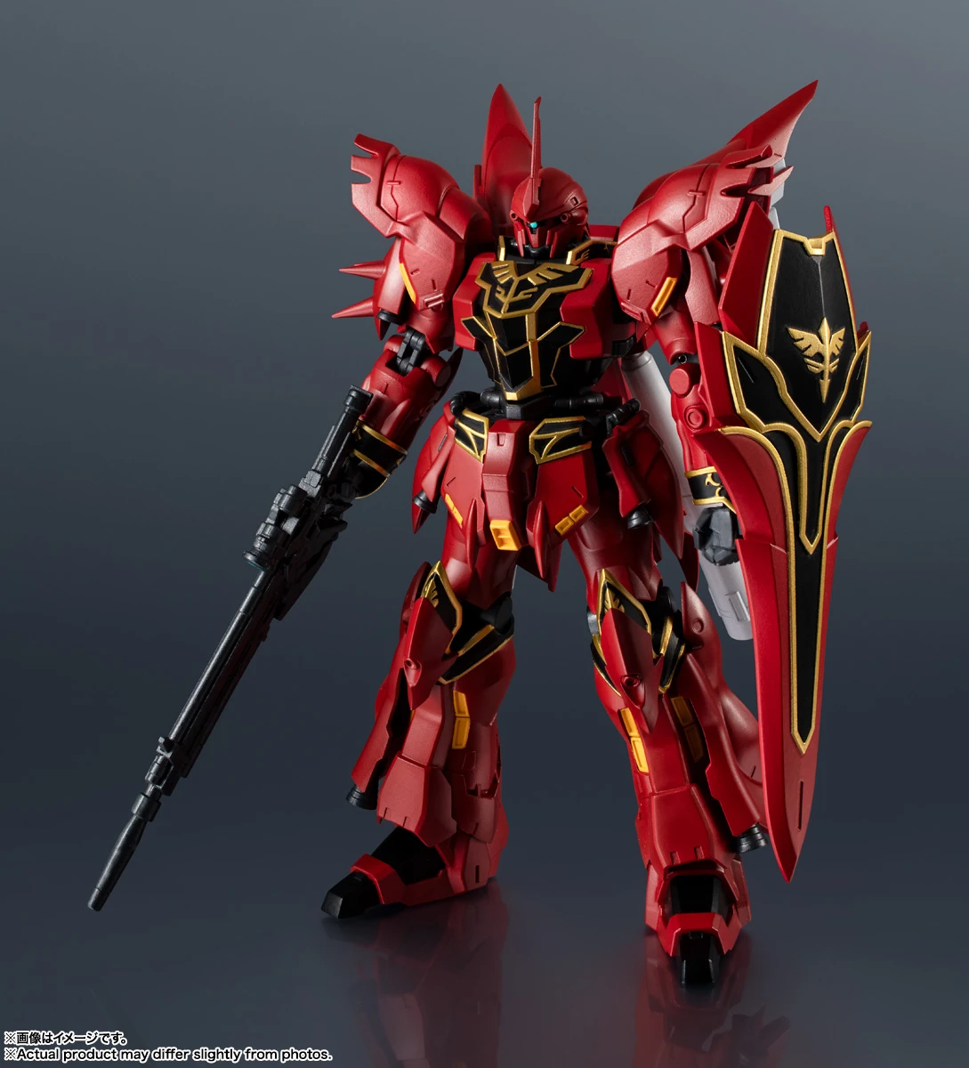 В наличии: Фигурка BANDAI GUNDAM UNIVERSE Mobile Suit Gundam Unicorn MSN-06S Sinanju аниме-модель коллекционная игрушка