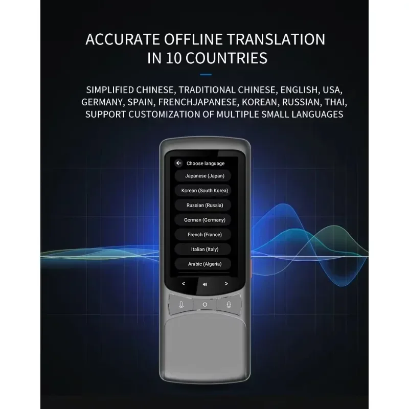 مترجم OEM/ODM 4G جديد 138 لغة غير متصل/مترجم عبر الإنترنت صور تخزين كبير ترجمة صوتية AI ترجمة ذكية #1