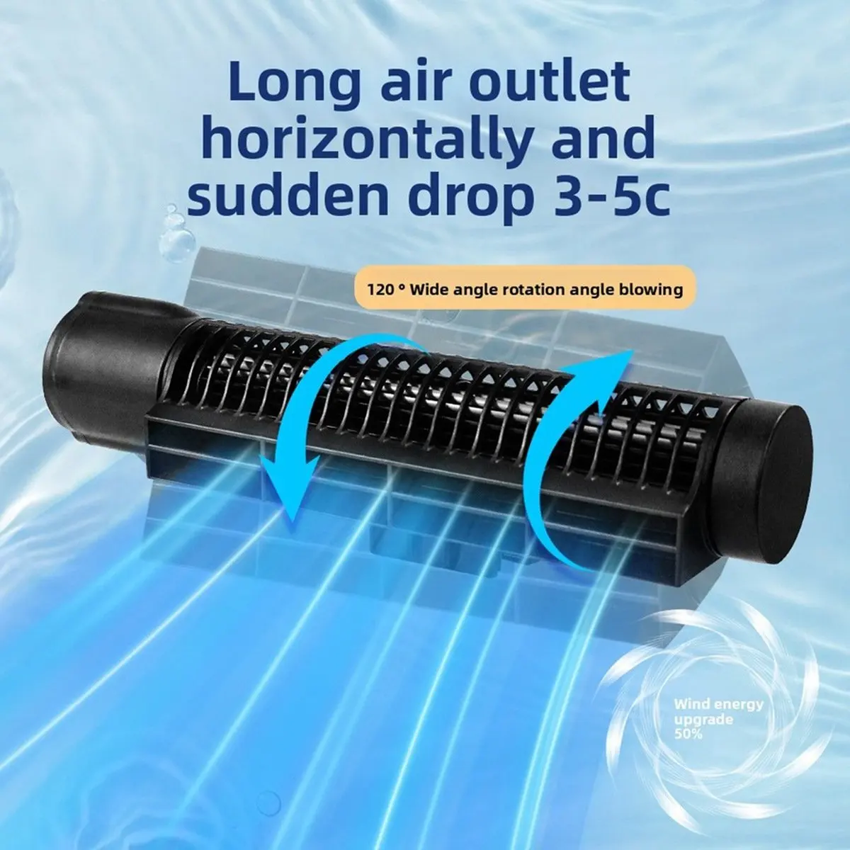 

Small Aquarium Accessories Adjustable Fan Fish Tank Supplies Silent Cooling Fan US Plug