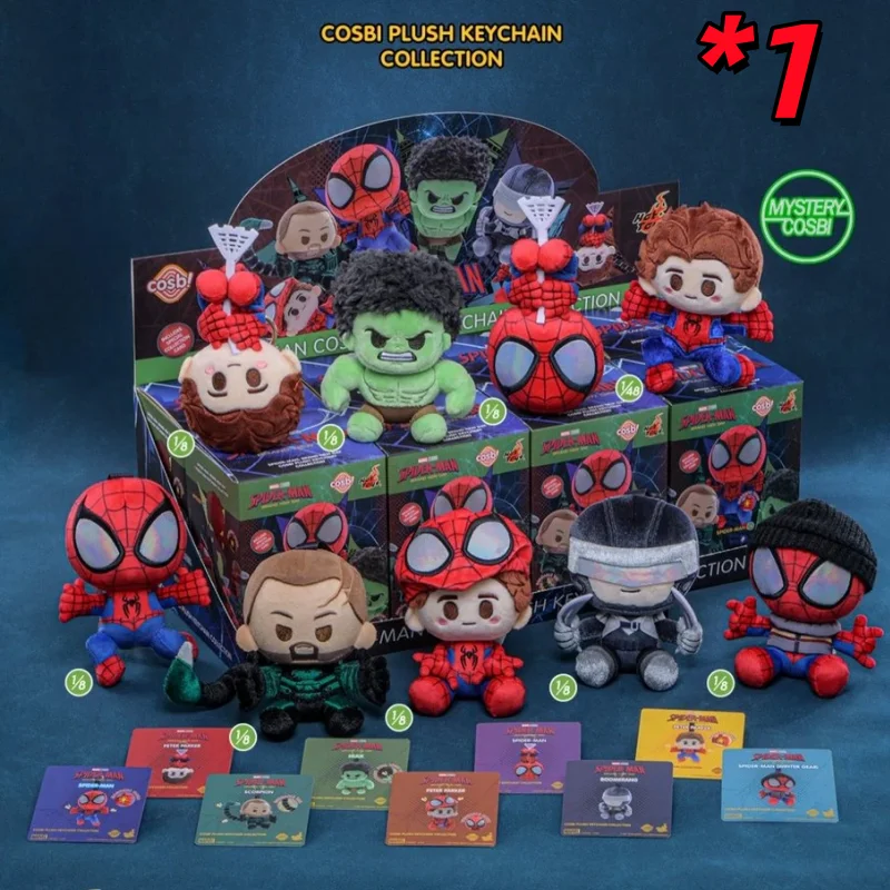 スパイダーマン ホットトイズ cosbi コスビ 4点セット 2026 正規品 ホットトイズ コスビ マーベル ボブルヘッド＆プラッシュ