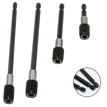 60-300mm przedłużka z wkrętakiem uchwyt bitu, 1/4 Cal magnetyczne Hex rozszerzenie uchwyt wiertarski z adapterem do śruby, nakrętki, zestaw wierteł