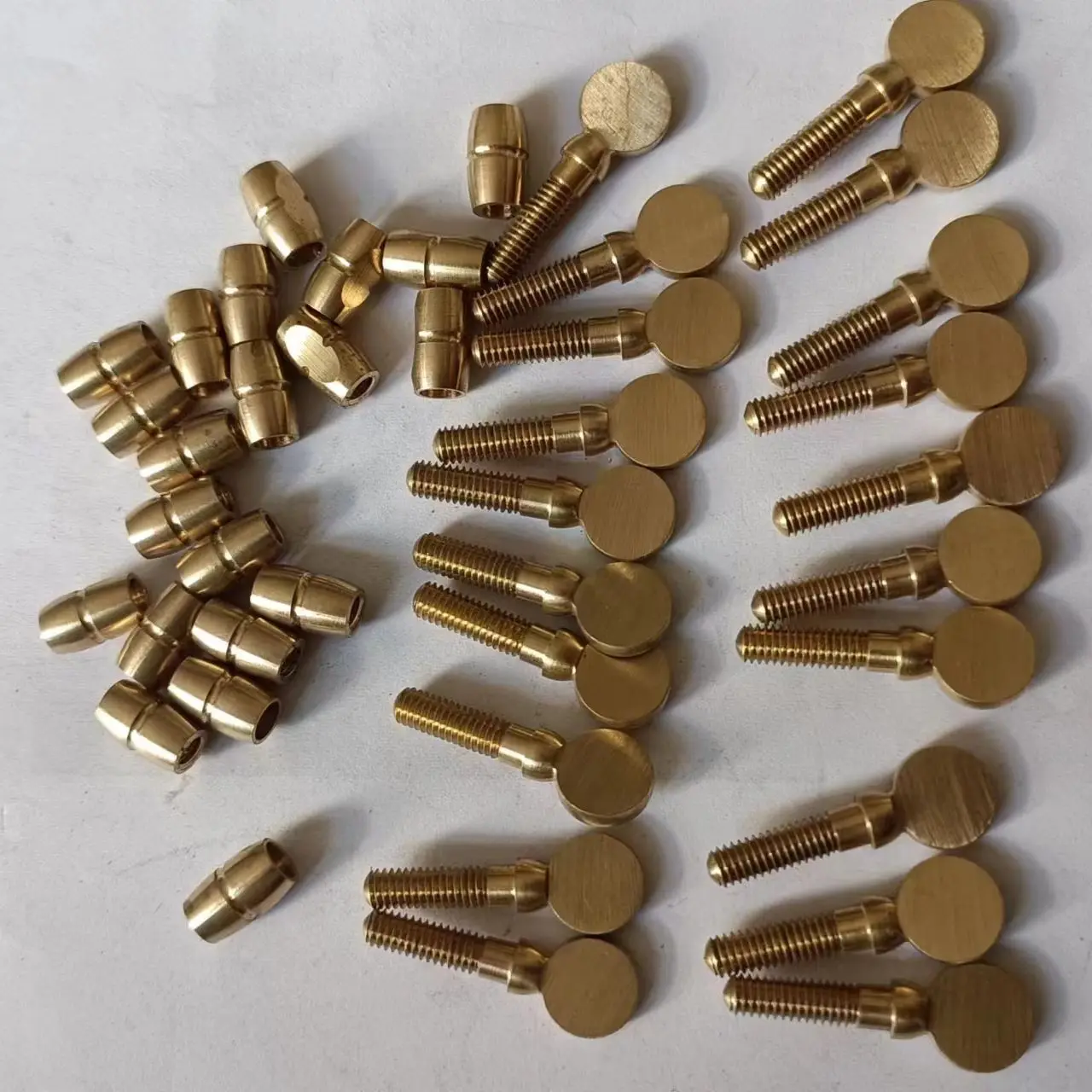 10pcs Flute clarinet clamp screw  Semi-finished products of brass before nickel plating