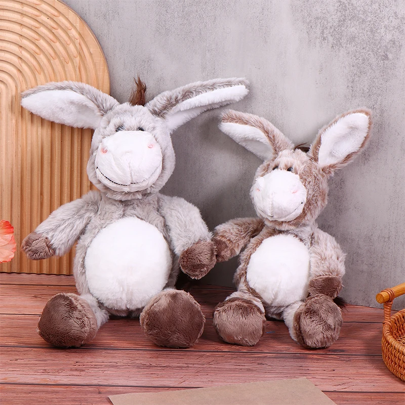 Decoração DIY, burro de pelúcia e macio, 1 peça, animal de pelúcia de 25/32 cm, ideal para meninos e meninas brincam e abraço