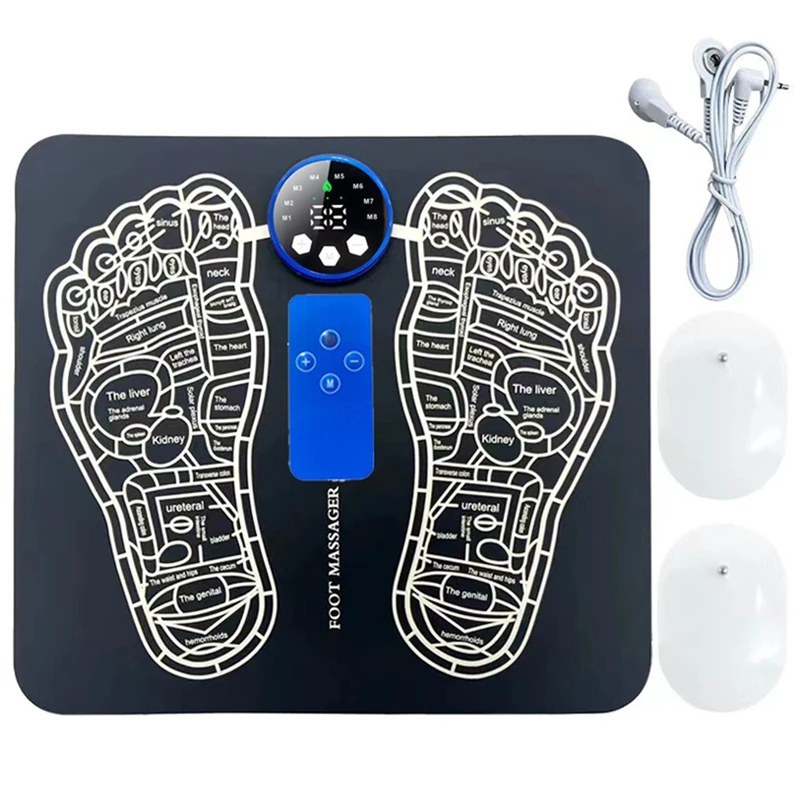 

EMS Foot Massager 8 Modes And 29 Intensity Plastic For Muscles Relaxation Pain Relief,A