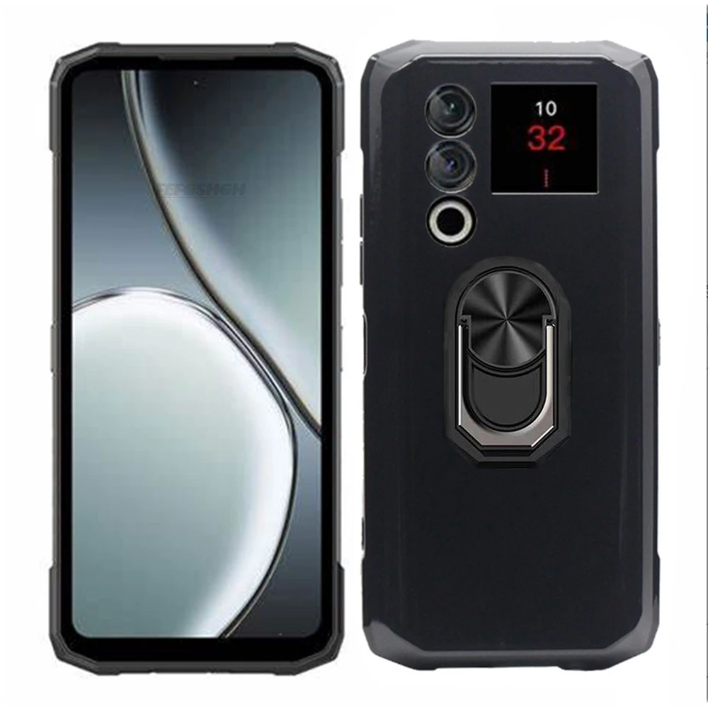 Для Doogee Blade 20 Ultra Back Finger Ring Мягкий силиконовый чехол из ТПУ на лезвие 20Ultra Blade 20 Play Pro Turbo Bracket Чехол для телефона