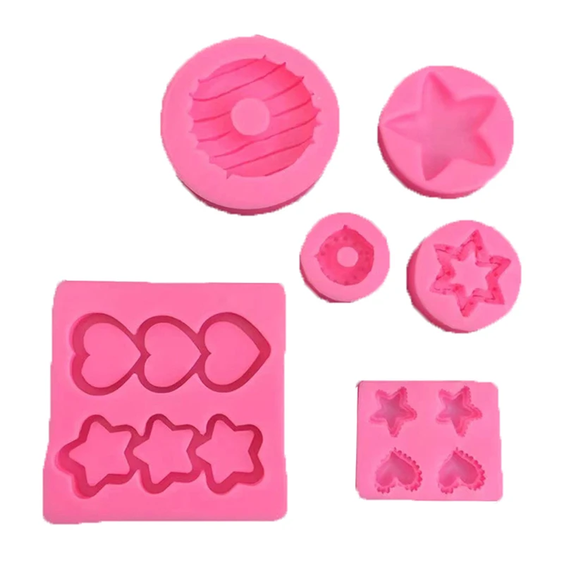 Donut Cake Decorating Tools Fondant Silicone Mold Cupcake Topper Chocolate Candy Gumpaste Moulds Polymer Clay Baking Moulds