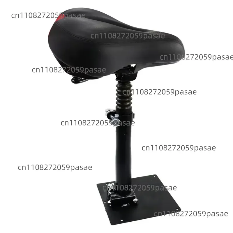 Mini Saddle Seat Electric Scooter Seat Kit Official Accessory Parts Height Adjustable Black Plastic Rubber