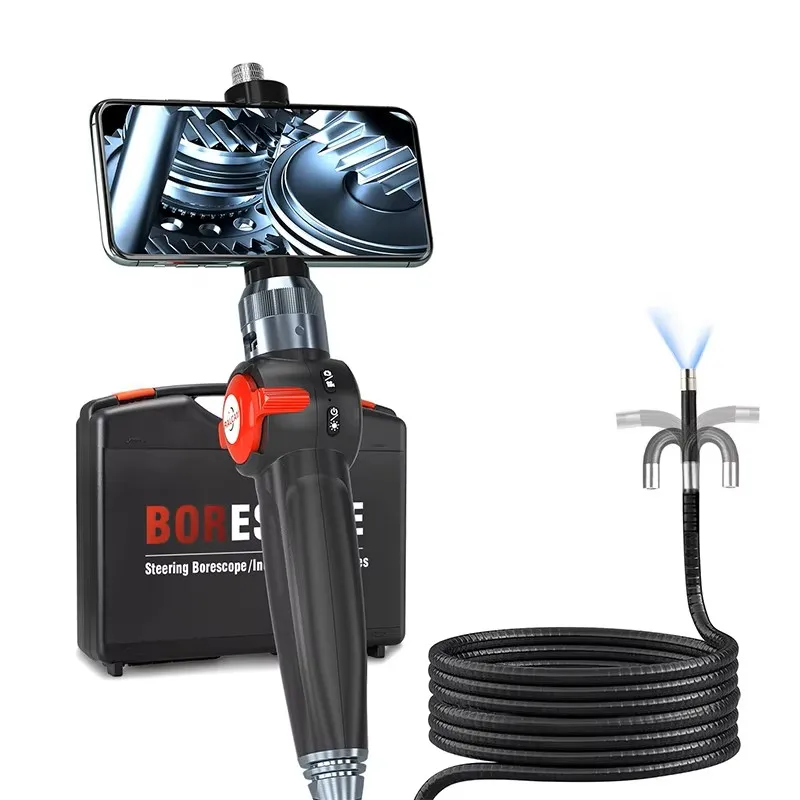 

Ralcam 2-Way Articulating Borescope, 6.2mm 1080P HD Endoscope Camera with 6 LEDs, Industrial Inspection Camera for IOS&Android