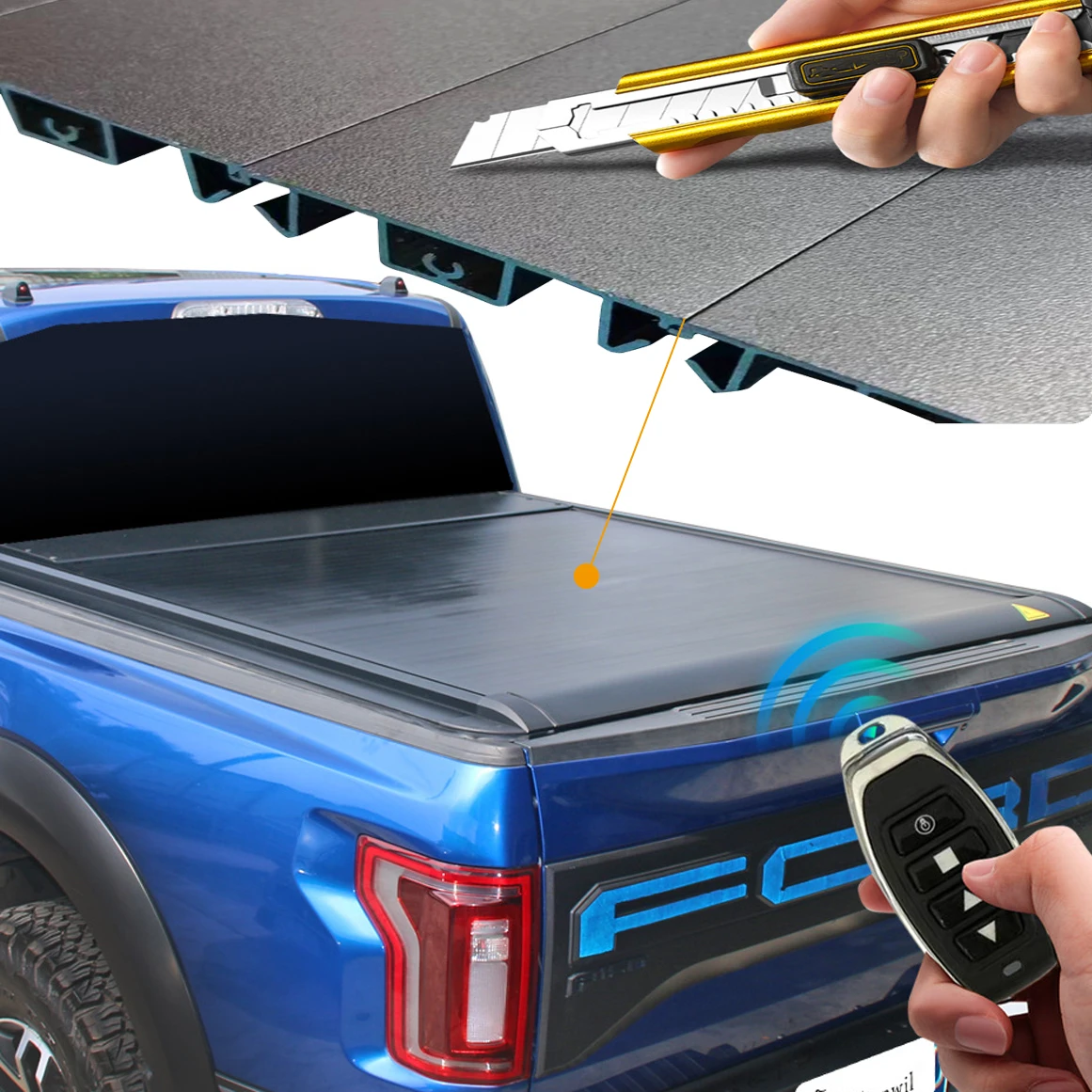 Global wholesale Electric Roller Lid Tonneau cover  electric trunk Roller Lid tonneau cover for Ford F150 different models