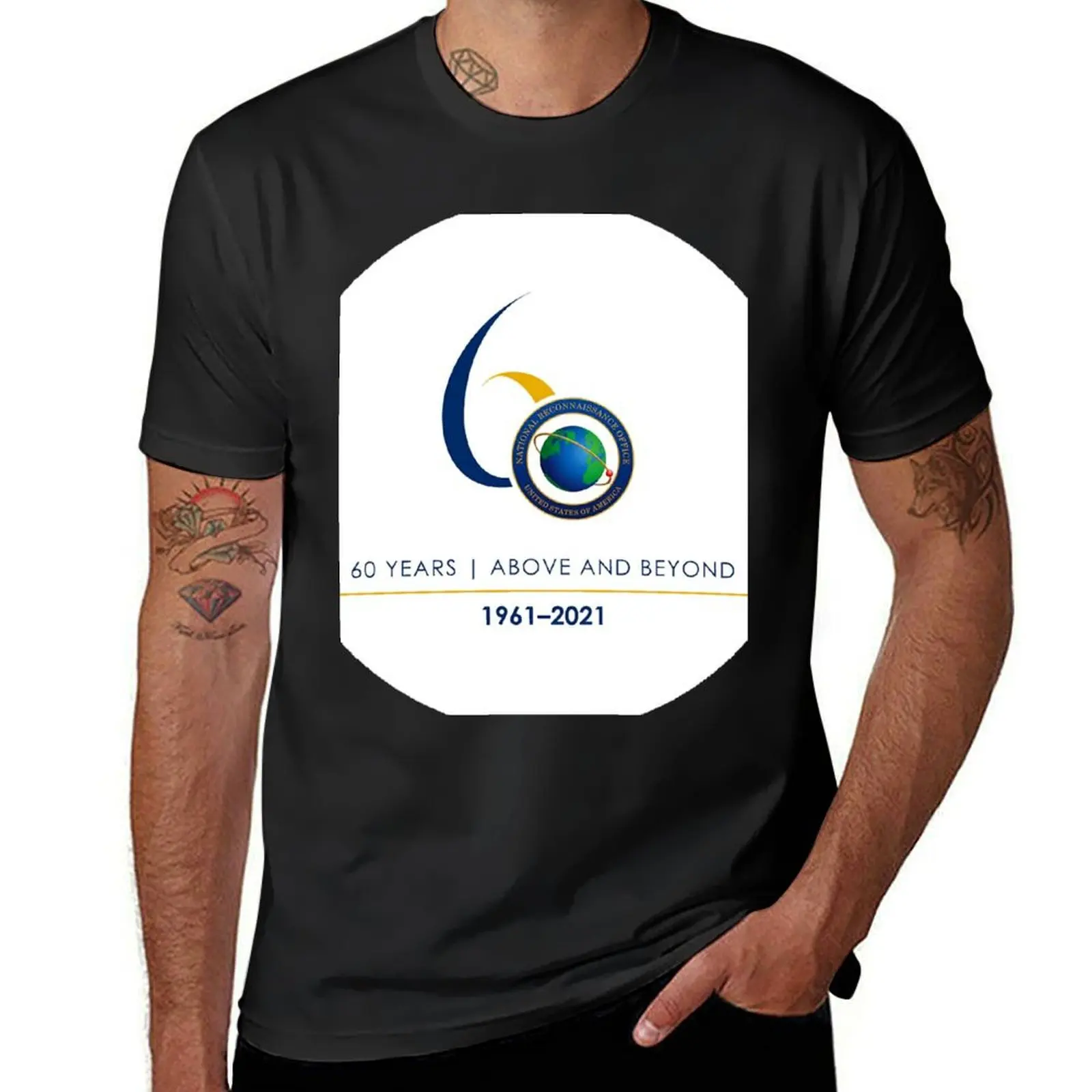 National Reconnaissance Office 60th Anniversary Logo T-Shirt plus sizes anime men clothing