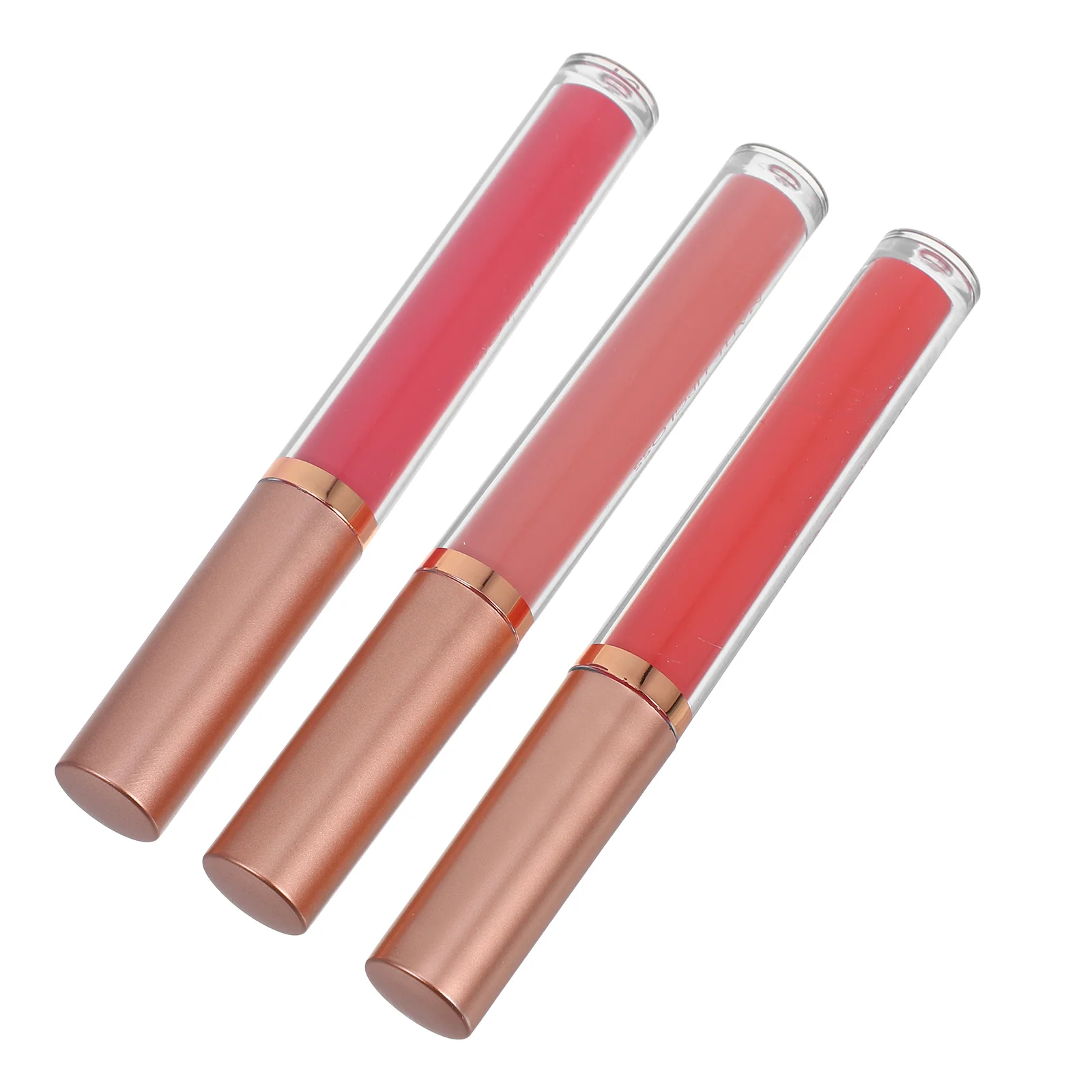 3 Pcs Lip Balms Gloss Set Batom Líquido Hidratante de Longa Duração Esmalte Plumper