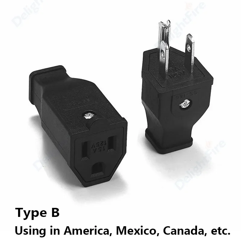 

Сменный разъем питания США, перемонтируемая электрическая розетка, мужская и женская проводка, розетки переменного тока для удлинительного кабеля питания