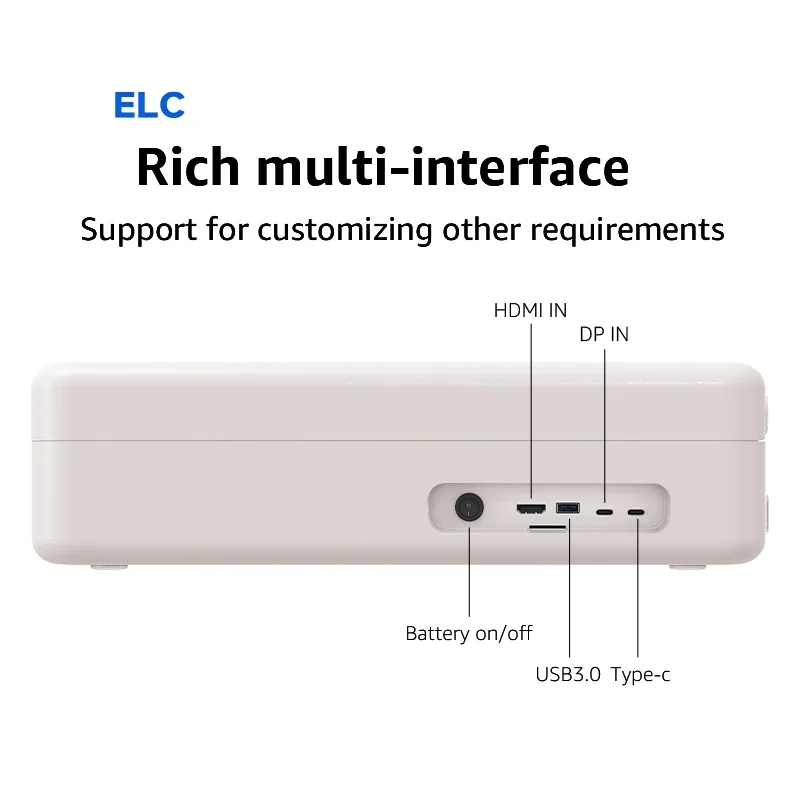 Vendita calda Elc Packgo 27 "Full Hd Valigetta Monitor Design Ips Touch Screen Valigia Smart Android Display TV per calcio tattico