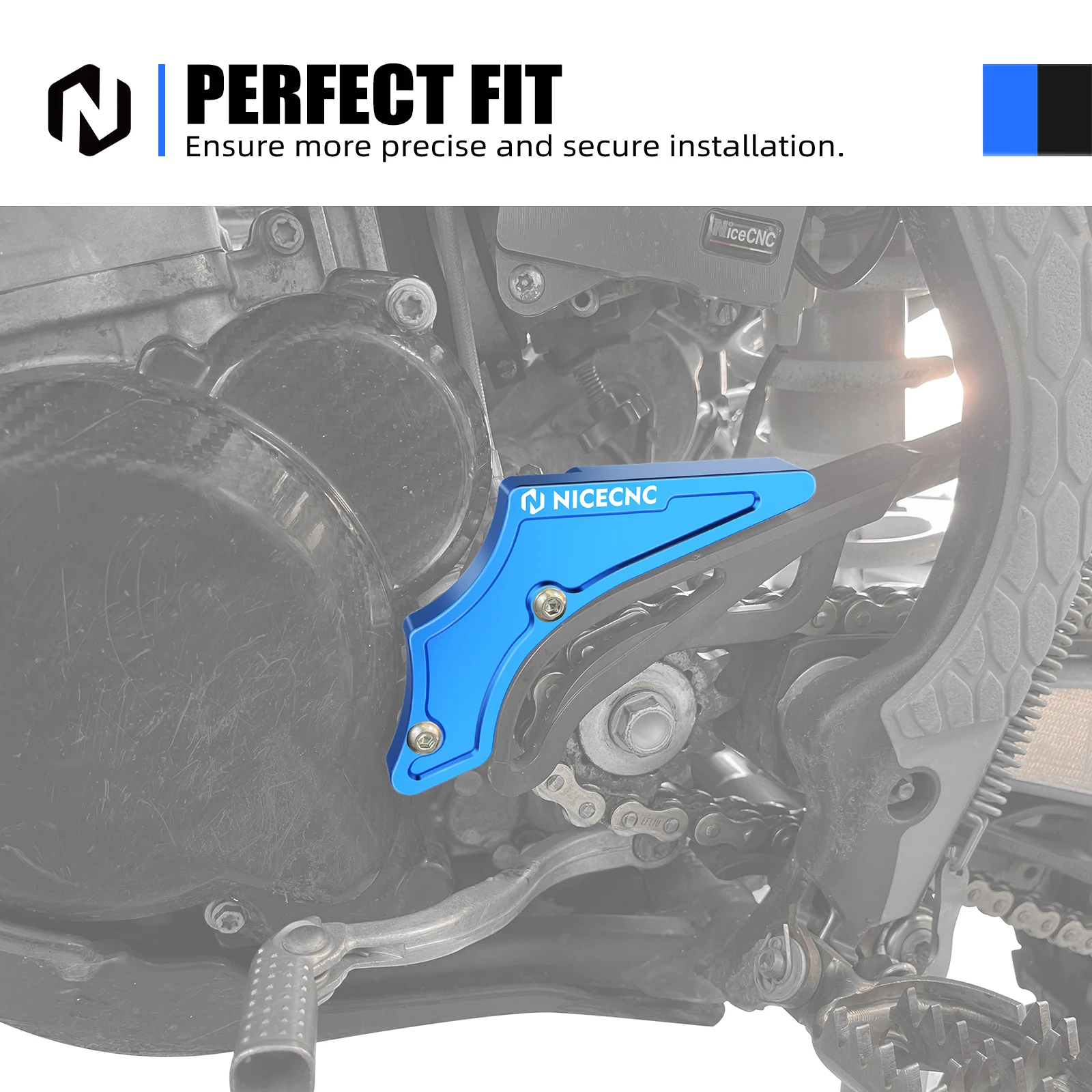 

NICECNC For Husqvarna TE 300 300i TE 250 250i 2017-2023 Motorcycle Chain Case Saver Sprocket Guard Cover TX 300 TC 250 2017-2022