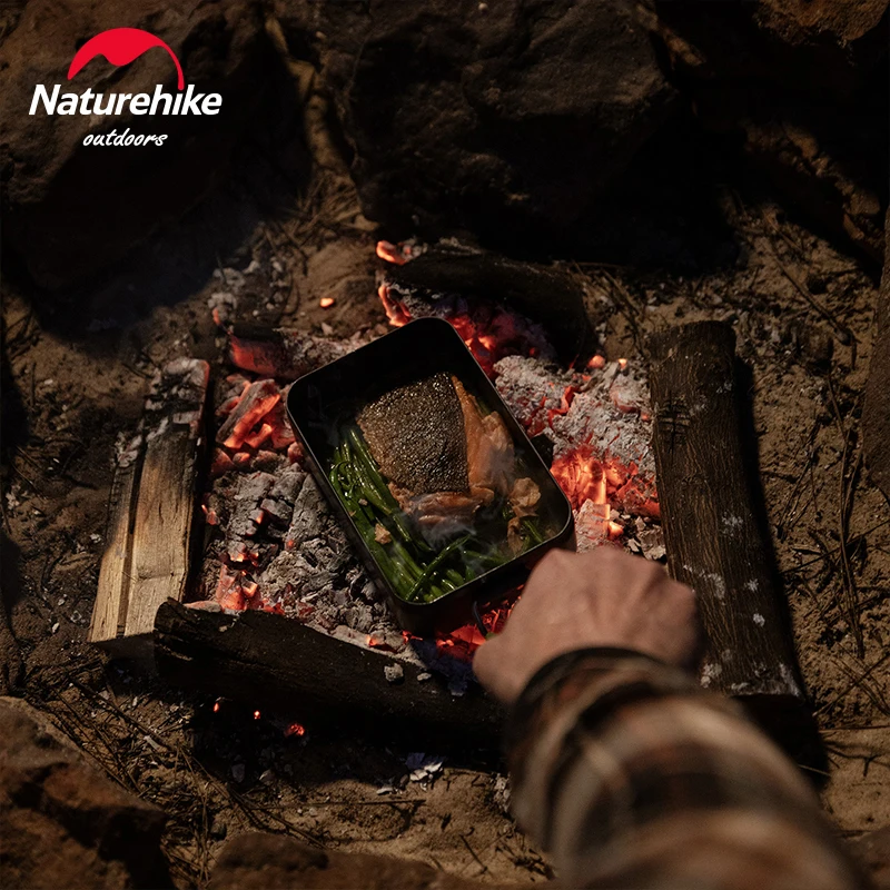 Naturehike Bento Box Lunch Box in alluminio Outdoor Camping pentole stoviglie Dinner Box Travel Picnic Bento Box campeggio escursionismo