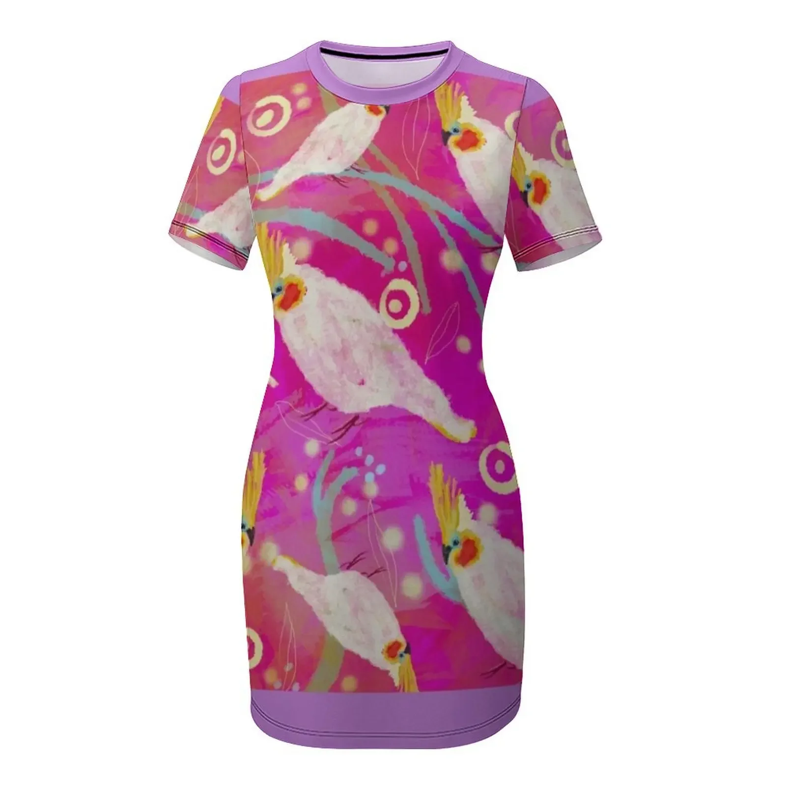 فستان كوكاتيل نابض بالحياة بأكمام قصيرة ملابس للحفلات الراقصة فساتين للسيدات 2025 فساتين سهرة للسيدات فستان نسائي