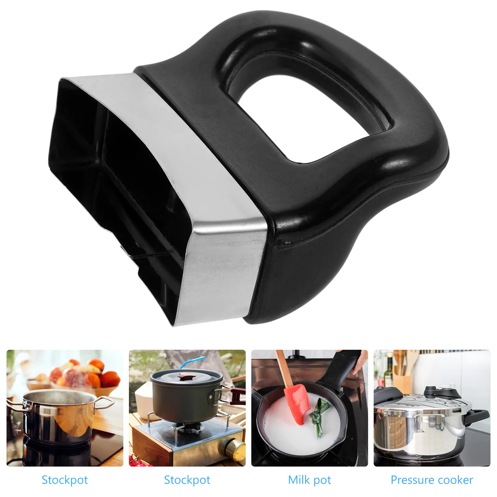 

2pcs Pot Handle Accessories Universal Replacement for Kitchen Hotpot Frying Pan Grip Steamer Plastic Lightweight