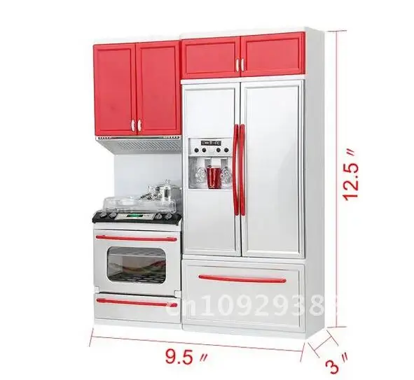 Simulation Pink Kitchen Cabinets High-grade Set Children Pretend Pots Cooking Suits Food Tableware Pans Tools Toys Girls