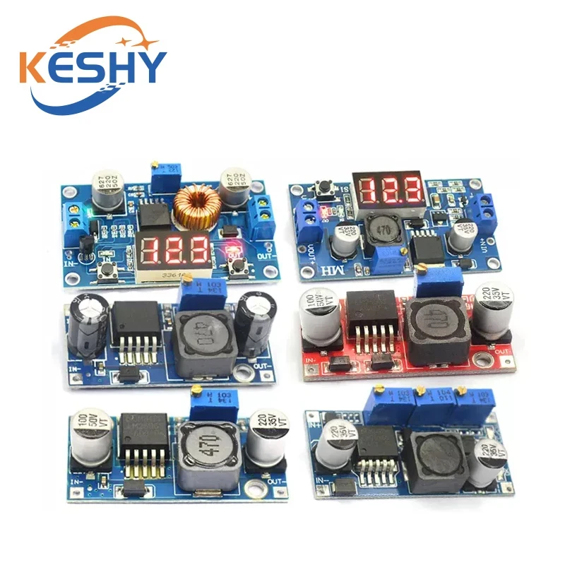 

LM2596S DC-DC Adjustable Step-Down Step-down Power Supply Module board 24V to 12/5V3V3.3 High Power LM2596 Voltage Regulator