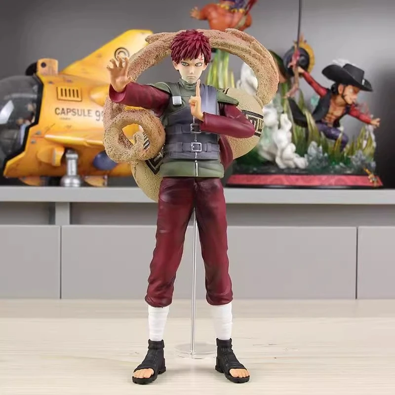 30cm nova naruto anime figura gaara periférico pvc modelo cena estátua decoração de mesa ornamentos crianças presentes aniversário brinquedos