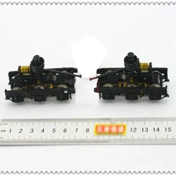 2 PCS 1:87 HO Scale Train Model Black Simulation Plastic Bogie Assembly Building Kits Sand Table Track Accessories