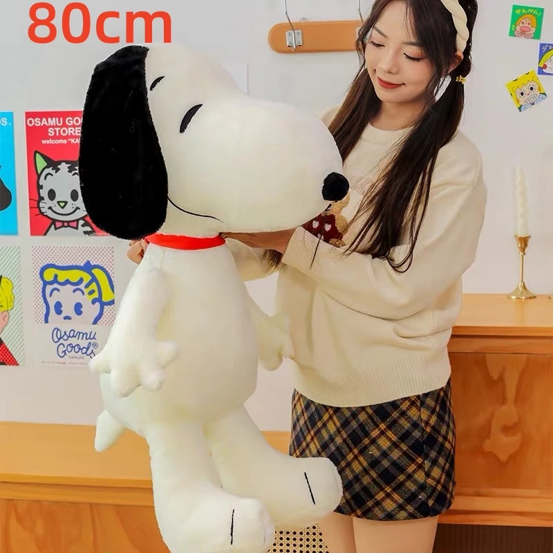 1 Piece 80cm Peanuts Snoopy Very Big Snoopy Dog Stuffed Dolls the Best Birthday Gift Toys