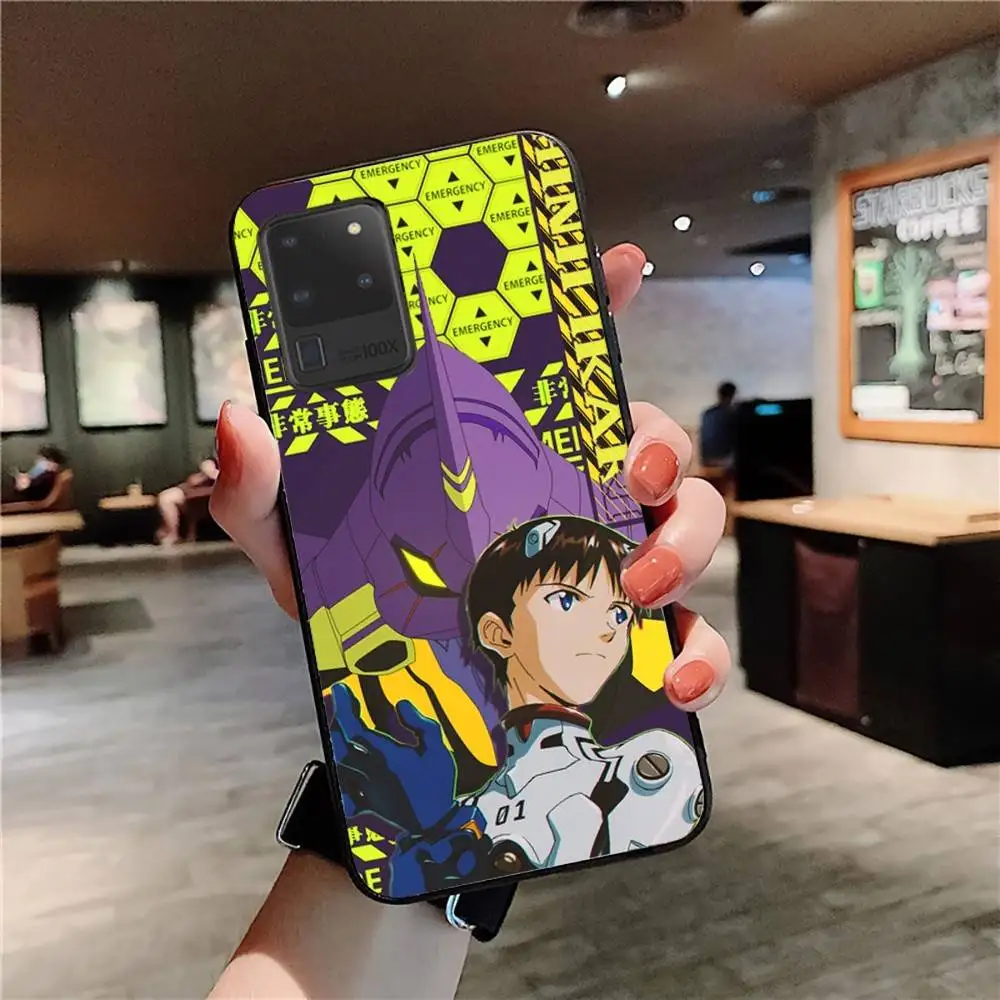 Casing Ponsel Anime Klasik E-evangelion untuk Samsung S 24 Fe 25 Ultra Plus 20 Lite 21 30 22 23 24 22 Ultra 5G Fundas