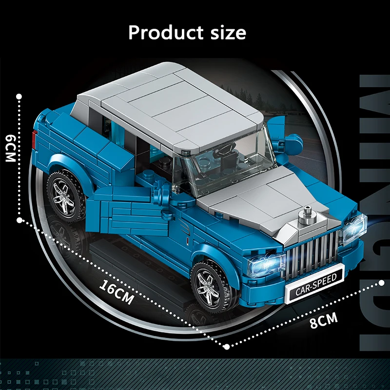 Offroad-SUV-Bausteinmodell, Abenteuerfahrzeug DIY-Montage-Bausteine Spielzeug, Sportwagen, Oldtimer-Limousine, Auto-Spielzeug ﻿ – Detail 12