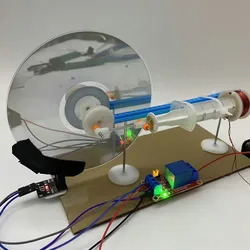 DIY Hand Assembled Model, Small Invention, Innovation, Student Competition, Electromagnetic Engine Experiment